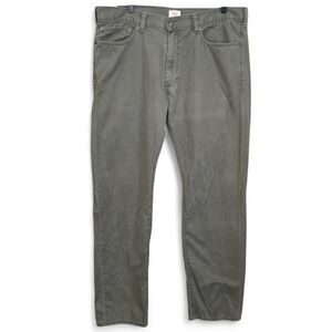 Dockers Pants Mens 36x32 Olive Green Chino 100% Cotton Straight Leg Flat Front